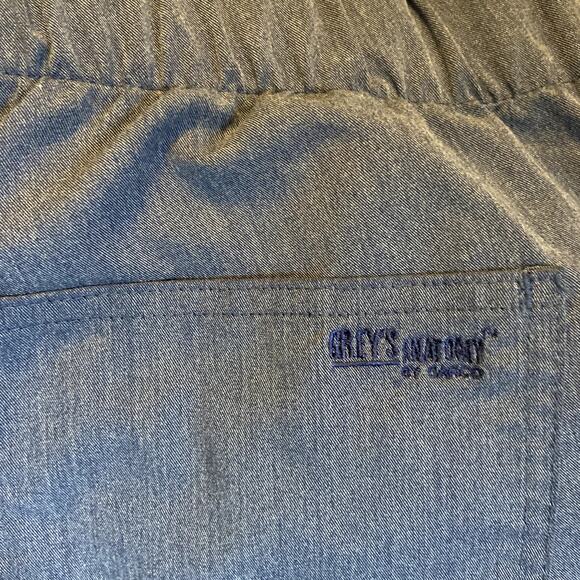 Grey's Anatomy Collection Classic 5 Pocket Drawstring Scrub Pants Blue M - Picture 3 of 5